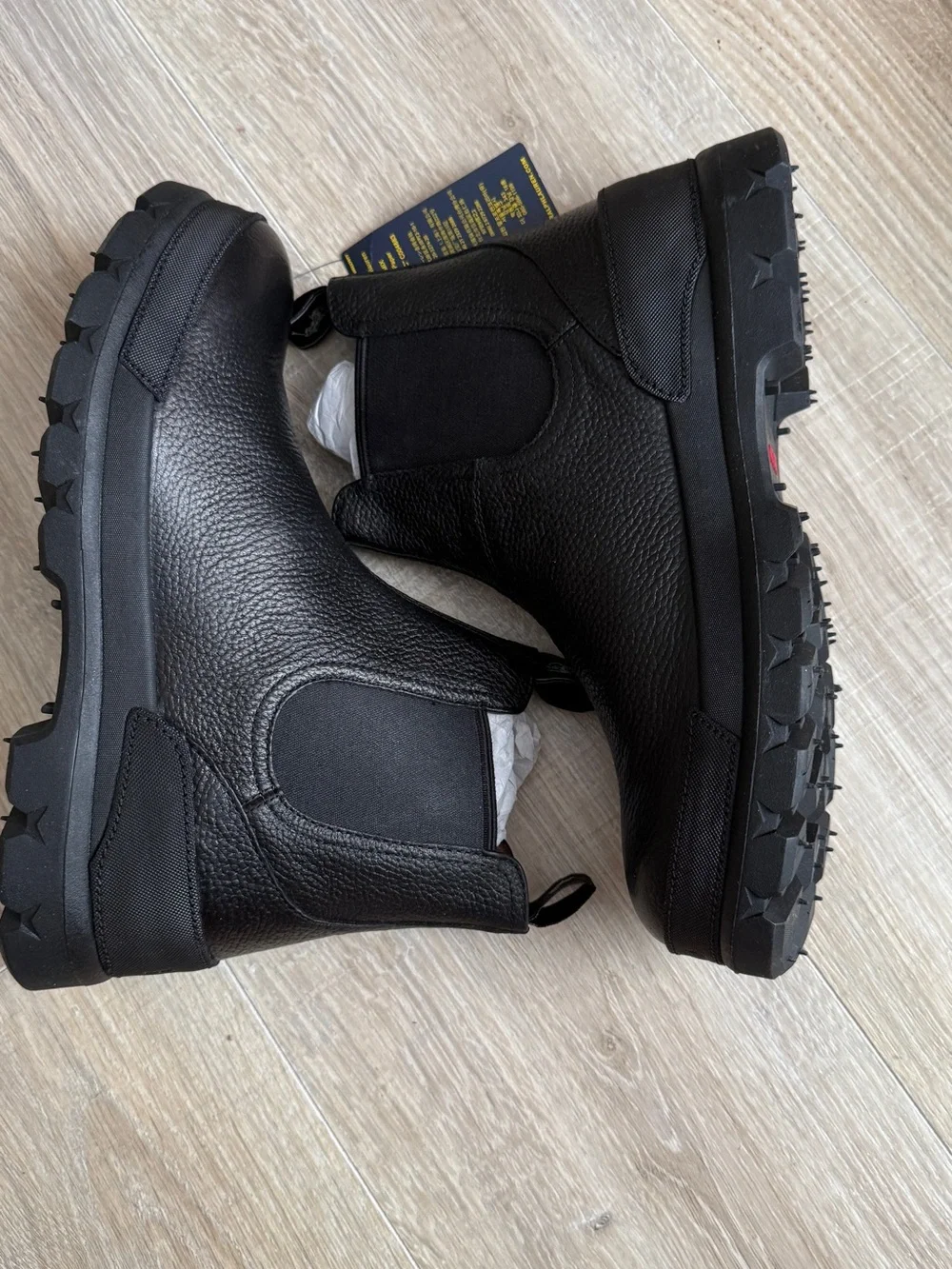 Polo by Ralph Lauren Black Leather Chelsea Boots